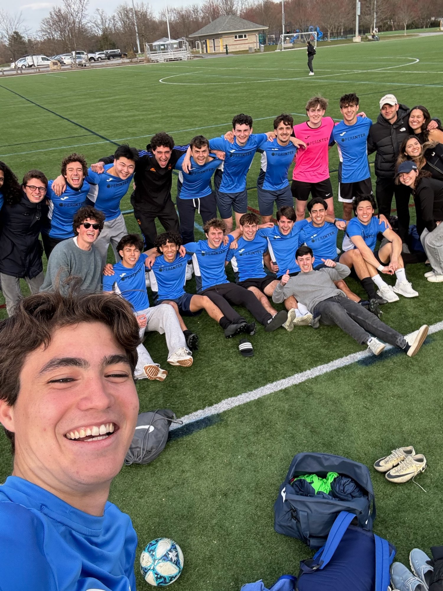 Team selfie after match